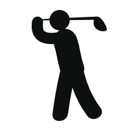 ゴルフプレーヤー無料アイコン