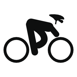 人の自転車無料アイコン