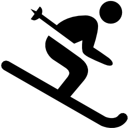 スキーの無料アイコン