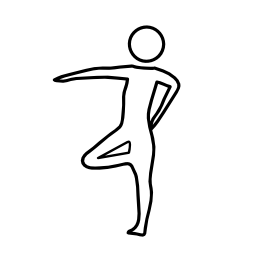 体操選手の姿勢の無料のアイコン