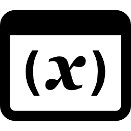 ウィンドウ無料アイコンに変数のシンボル