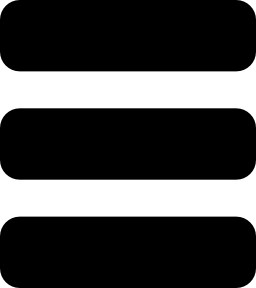 3つの平行水平線のメニューインターフェイスシンボル無料のアイコン