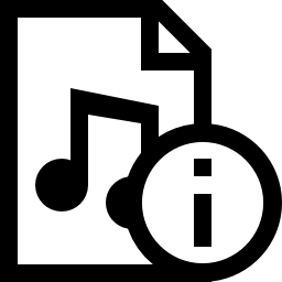 音楽ドキュメント情報無料アイコン