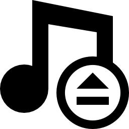 音楽ディスクをイジェクト制御無料アイコン