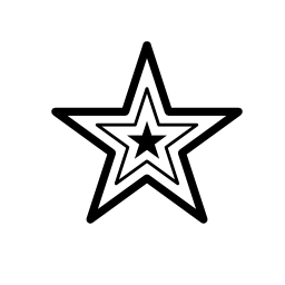 無料のアイコンの中の2つの星の星の図形
