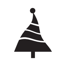 不規則な三角形の無料アイコンとクリスマスツリー