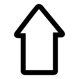 矢印のアウトライン、総およびIOS7インタフェースシンボル無料のアイコンを白