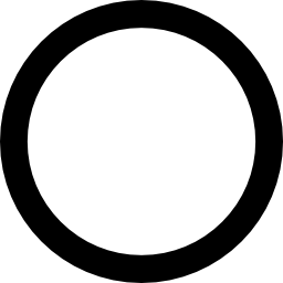 円形の形状黒概要無料アイコン