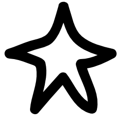 星の形の落書き無料アイコン