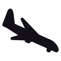 着陸飛行機黒い図形、IOS7インタフ...