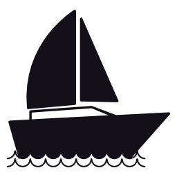 帆ボート、IOS7インタフェースシンボル無料アイコン