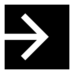 7インタフェースシンボル無料アイコンが黒い四角形は、IOSの右にある矢印