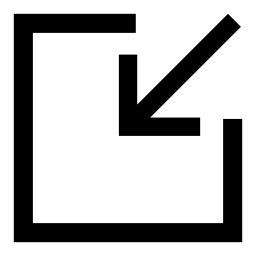 四角形の内部の対角線の矢印IOS7インタフェースシンボル無料アイコン