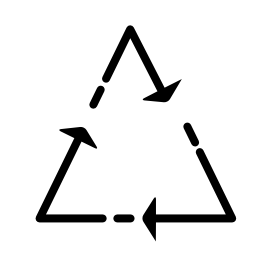 収束の三角形の矢印無料アイコン