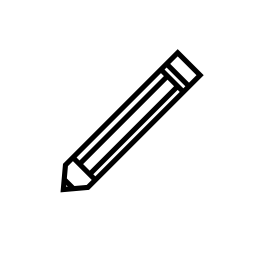 鉛筆の輪郭の無料アイコン