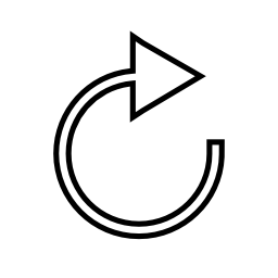 矢印、円形、更新内容、IOS7インタフェースシンボル無料アイコン