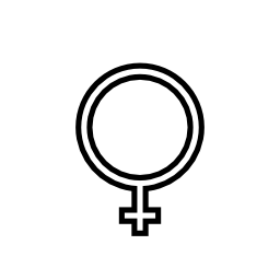 女性の性別の記号無料アイコン