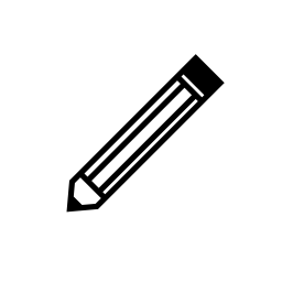 鉛筆の輪郭の無料アイコン