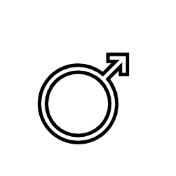 男性の性別シンボル無料アイコン