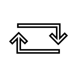矢印、IOS7インタフェースシンボル無料アイコンの四角形を更新します。