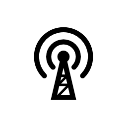 メディア信号タワー無料アイコン