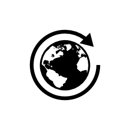 地球循環矢印無料アイコンと画像