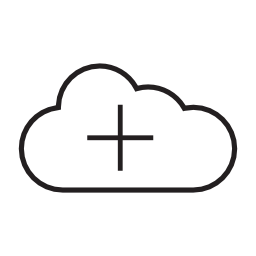 雲の追加シンボルと、IOS7インタフェースシンボル無料アイコン