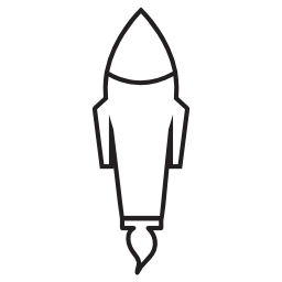 ロケット、IOS7インタフェースシンボル無料アイコン