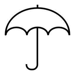 傘形、IOS7シンボル無料アイコン