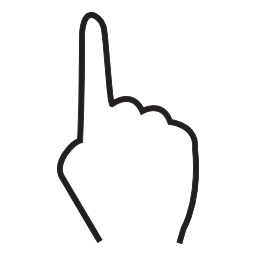 1本の指、手、IOS7インタフェースシンボル無料アイコンの