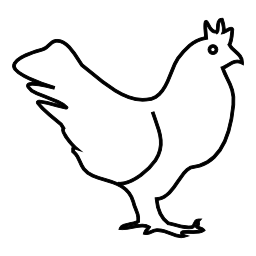 鶏肉、IOS7インタフェースシンボル無料アイコン