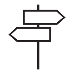 ストリート信号矢印図形、IOS7シンボル無料アイコン