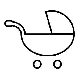 赤ちゃんのトロリー、IOS7インタフェースシンボル無料アイコン