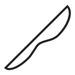ナイフの形状、IOS7インタフェースシンボル無料アイコン