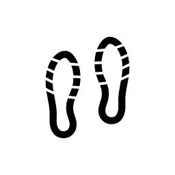 人間の靴の足跡カップル無料のアイコン
