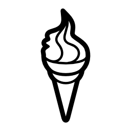 アイスクリームコーンの無料アイコン