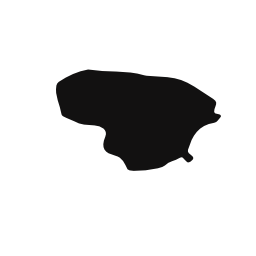 リトアニアの国地図黒い図形無料アイコン