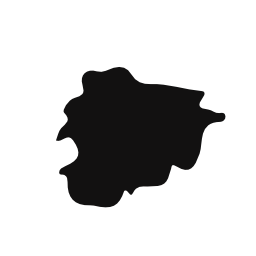 アンドラ国地図黒い図形無料アイコン