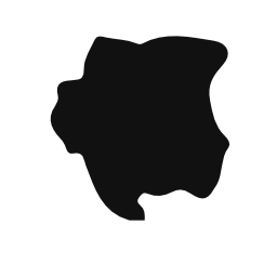 スリナム国地図黒い図形無料アイコン