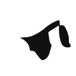 ブルネイ国地図黒い図形無料アイコン