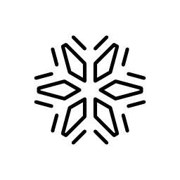 雪片形成星の形の無料アイコン