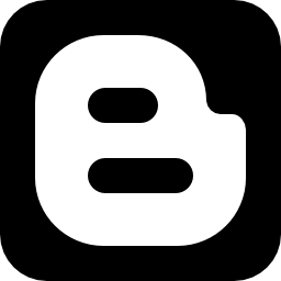 角丸の正方形のBloggerのロゴ無料アイコン