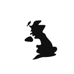 イギリスブラックカントリー地図図形無料アイコン