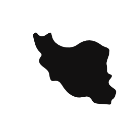 イランブラックカントリー地図図形無料アイコン