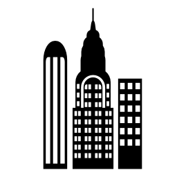 ニューヨーク市の状態建物の無料アイコン
