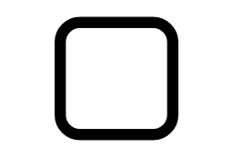 空のチェックボックスを角丸正方形無料アイコン