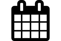春のバインダーと日付カレンダーを無料のアイコンをブロックします。
