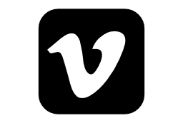Vimeoの正方形のロゴの無料のアイコン