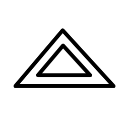 三角形の輪郭の無料アイコン