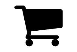 ショッピングカート黒い図形無料アイコン